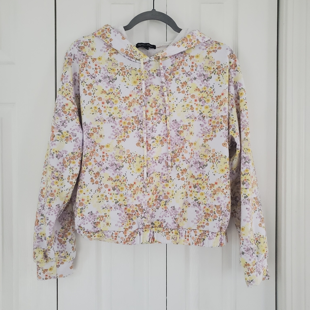 Olivia & Vivian Cropped Hoodie